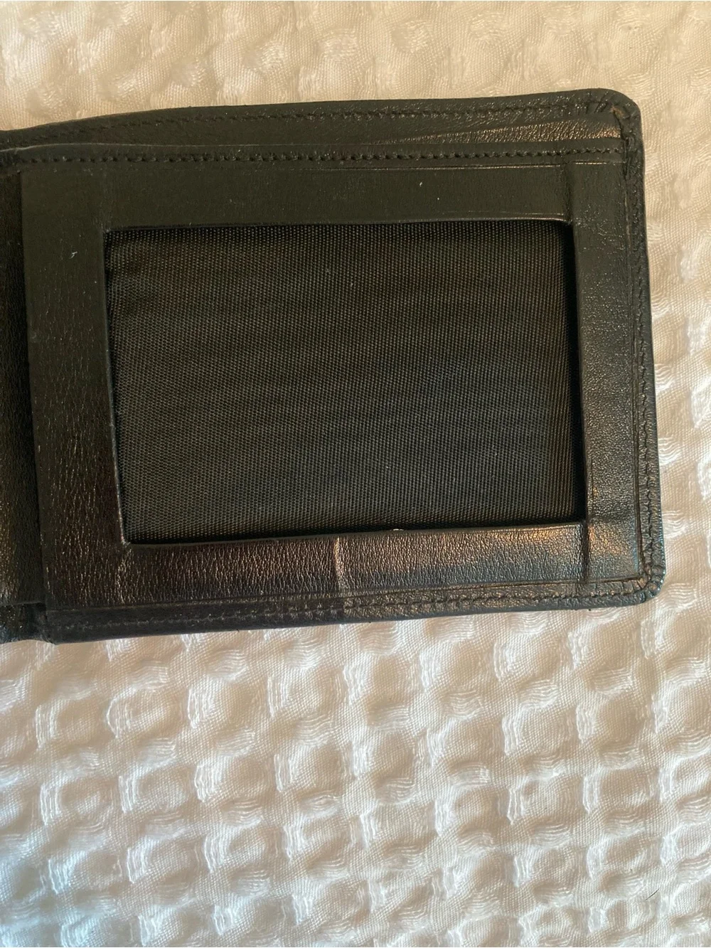 KANGAROO VTG Brooks Brothers Peal & Co. Made in England Black Leather Wallet